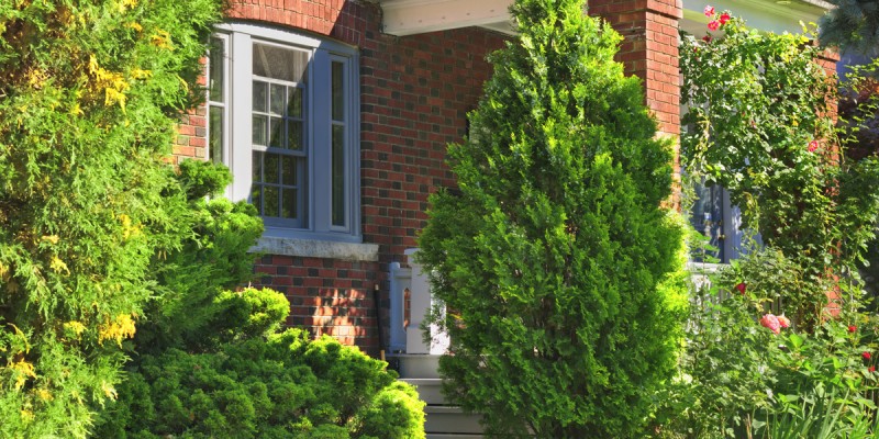 Brick house exterior